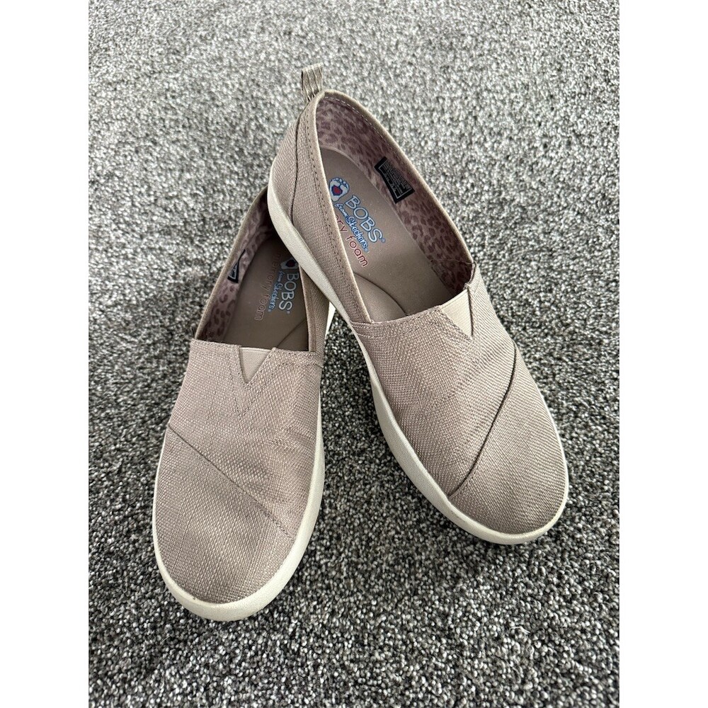 BOBS from Skechers Sneakers Womens 9.5 Taupe Memory Foam